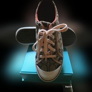 Coach Brown And Tan Sneakers